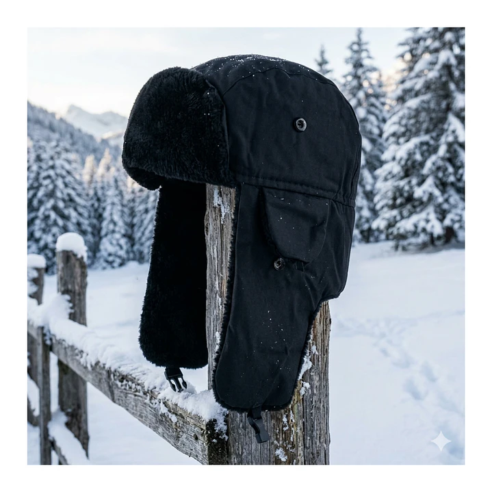 Gorro Ruso Unisex Cálido De Lona Invierno Modo Aviador 9