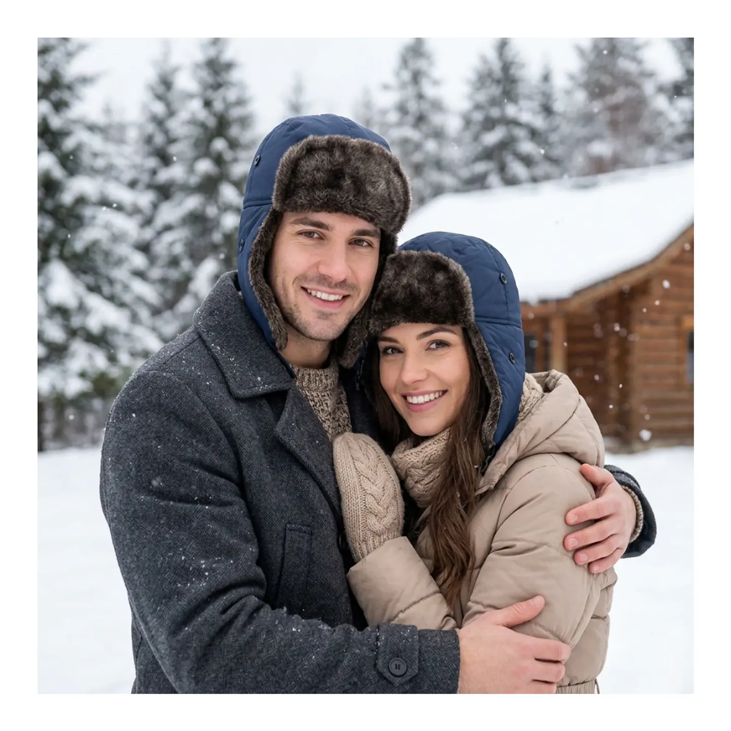 Gorro Ruso Unisex De Lona Parka Calido Termico 1