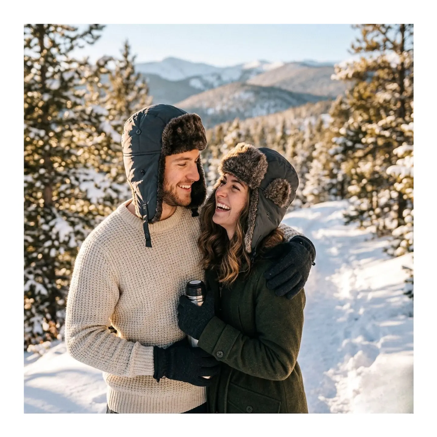 Gorro Ruso Unisex De Lona Parka Calido Termico 7