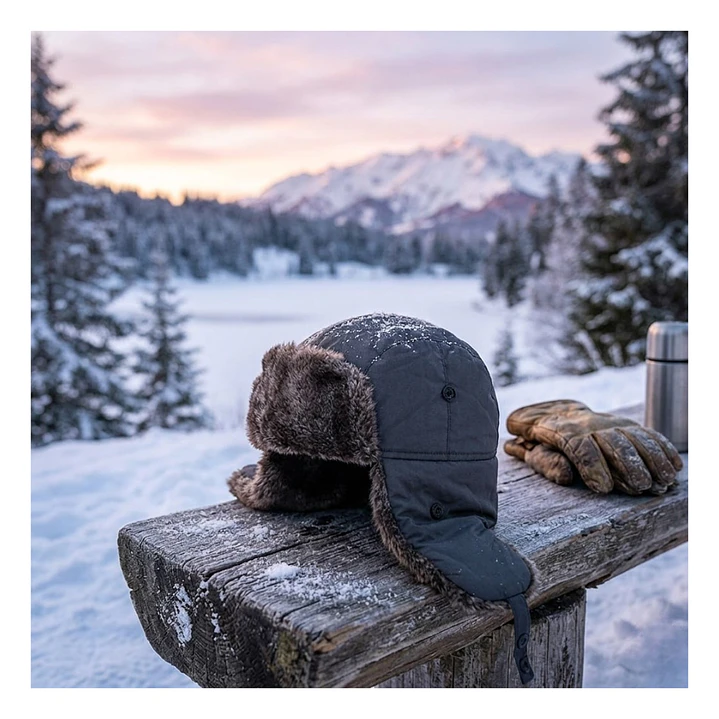 Gorro Ruso Unisex De Lona Parka Calido Termico 12