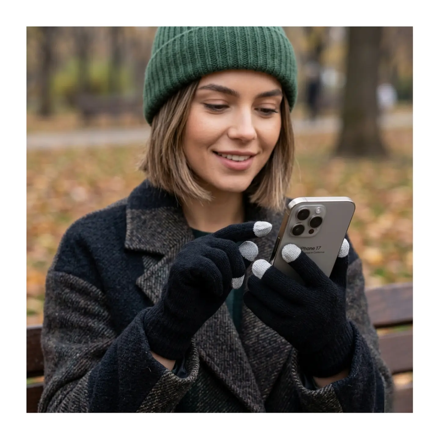 Pack 12 Guantes De Lana Térmicos Con Punta Touch Táctil Dedos 1