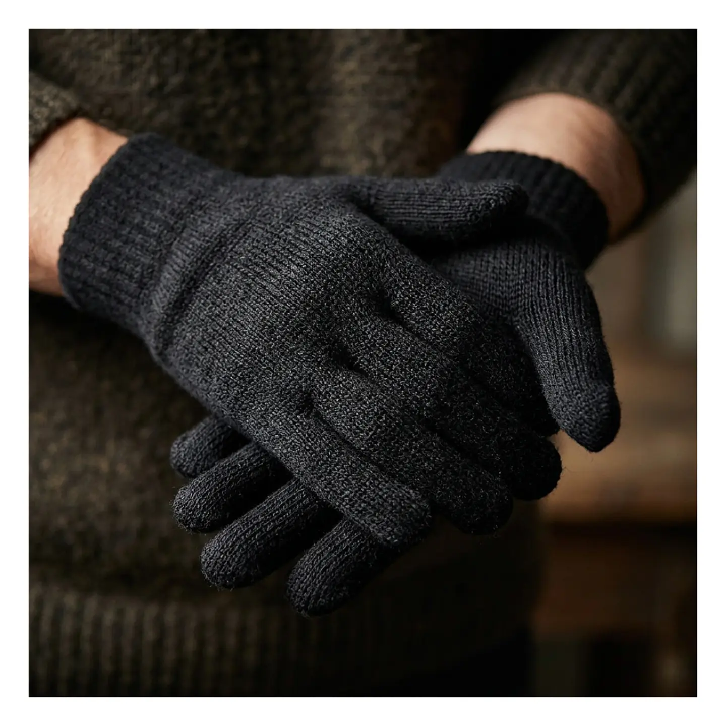 Guantes De Invierno Doble Lana Adultos Y Jovenes 2