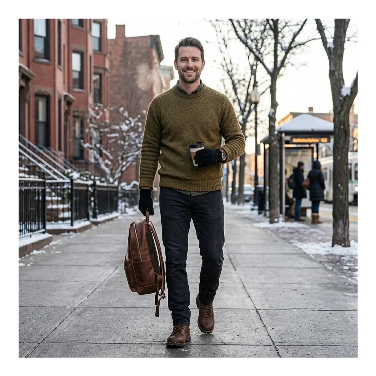 Guantes De Invierno Doble Lana Adultos Y Jovenes 1