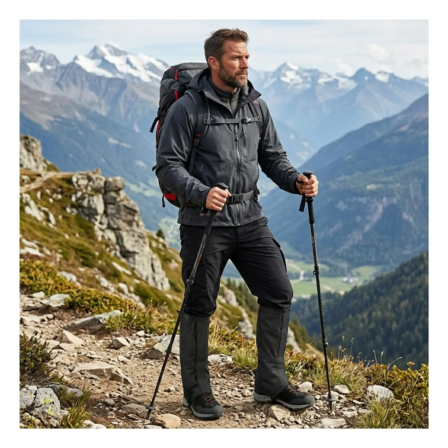 Polainas Impermeables Trekking Nieve Montaña Outdoor Unisex 17