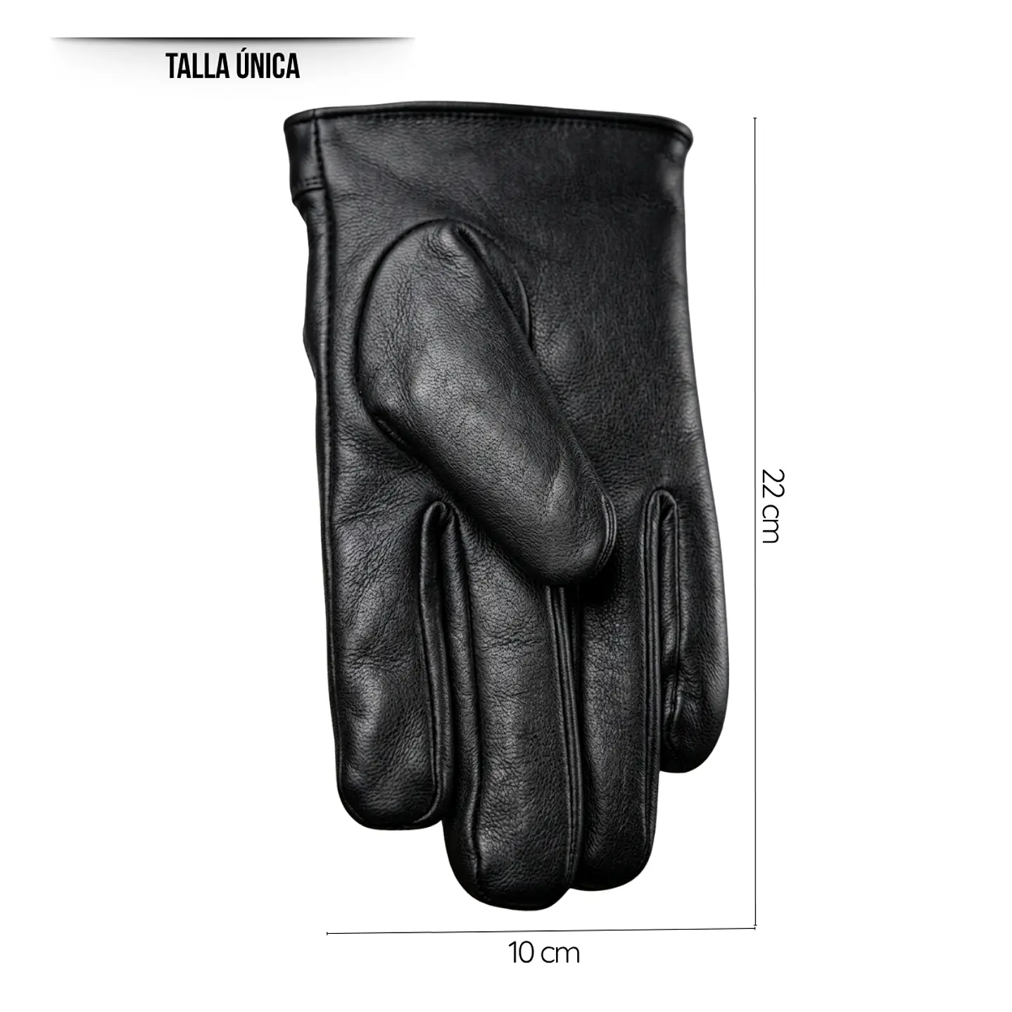 Guantes de Invierno para Mujer en Cuero Sintético Mate con Forro Térmico y Ajuste Elástico 6