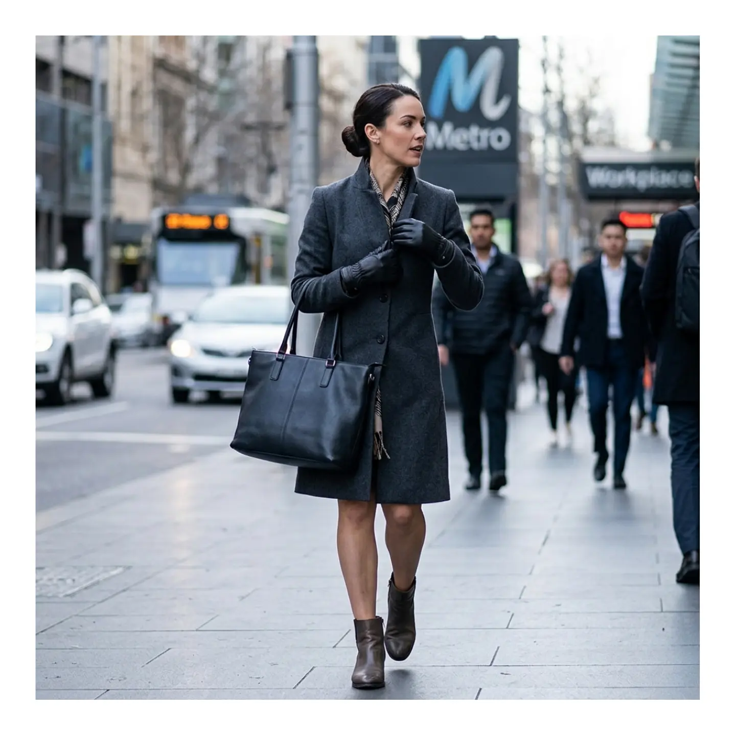 Guantes de Invierno para Mujer en Cuero Sintético Mate con Forro Térmico y Ajuste Elástico 8
