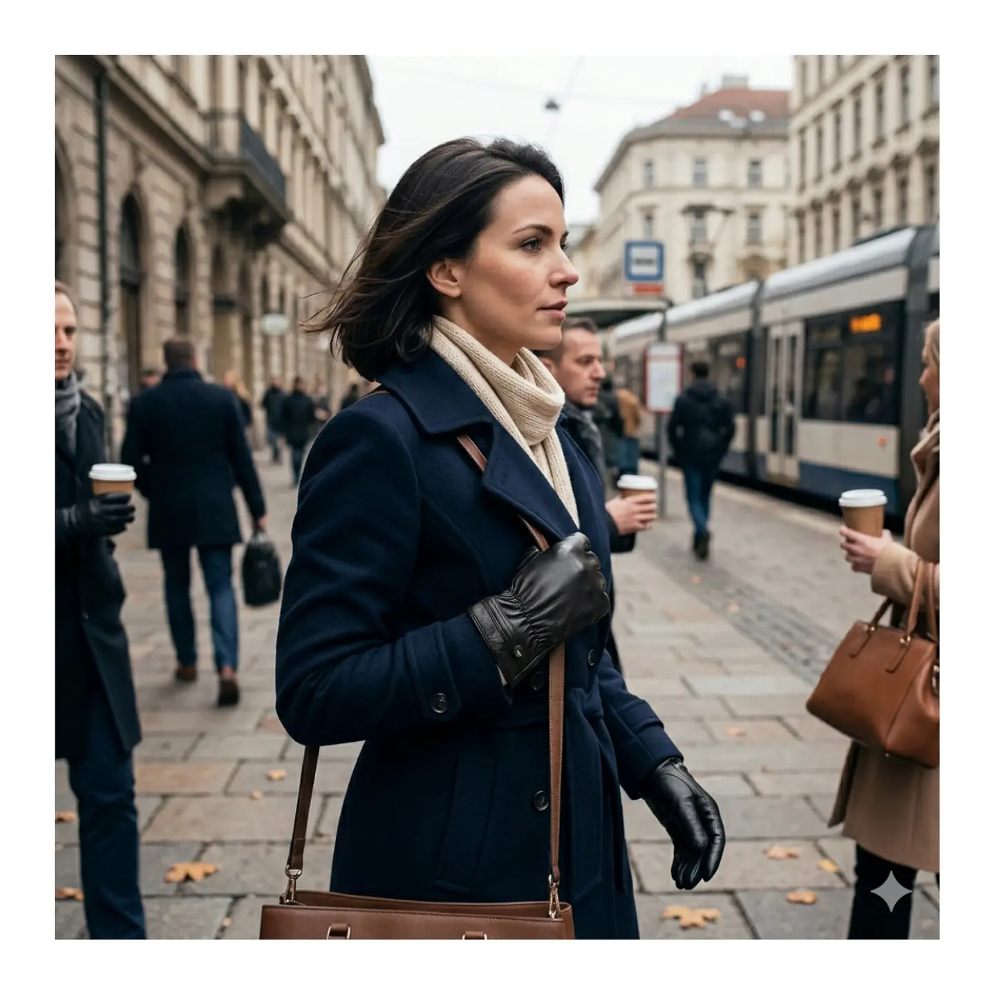 Guantes de Invierno para Mujer en Cuero Sintético Mate con Forro Térmico y Ajuste Elástico 9