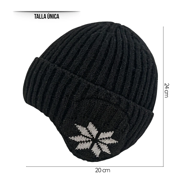 Gorro Beanie De Lana Adulto Con Cubre Orejas Unisex Surtidos 4