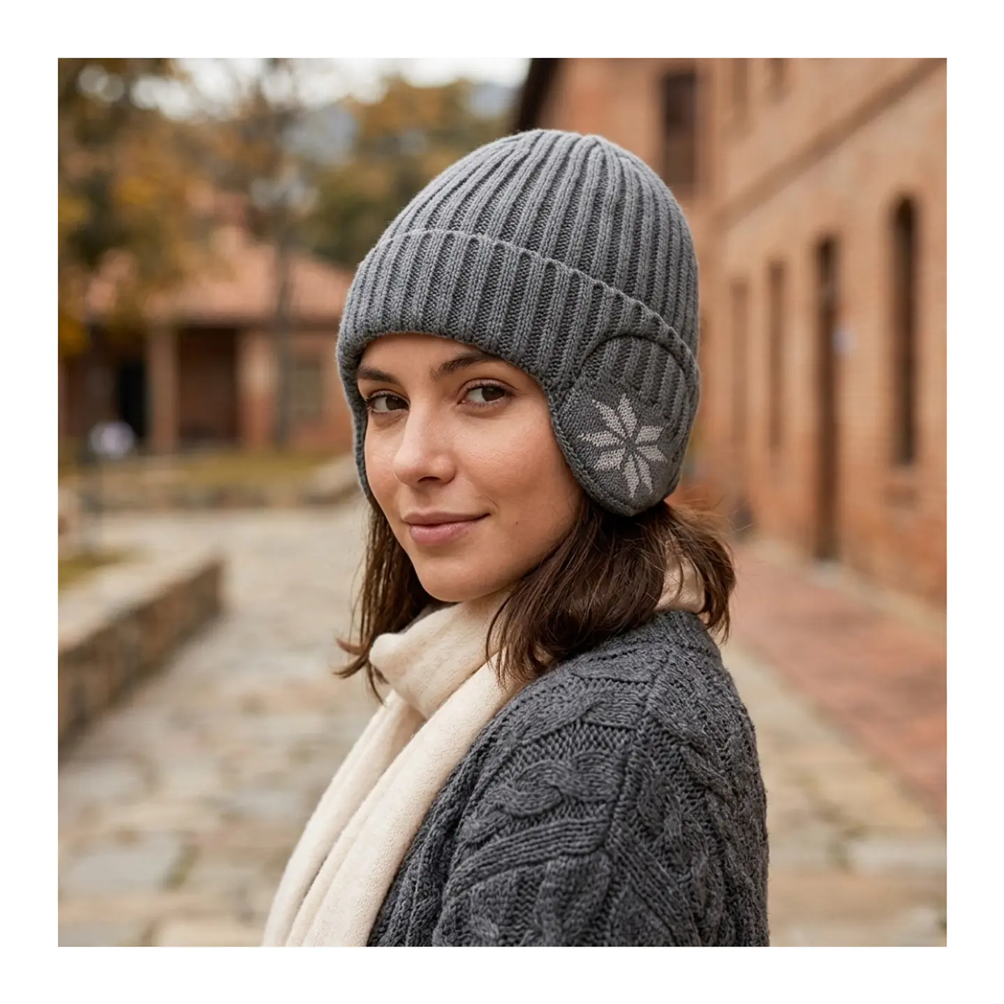 Gorro Beanie De Lana Adulto Con Cubre Orejas Unisex Surtidos 5