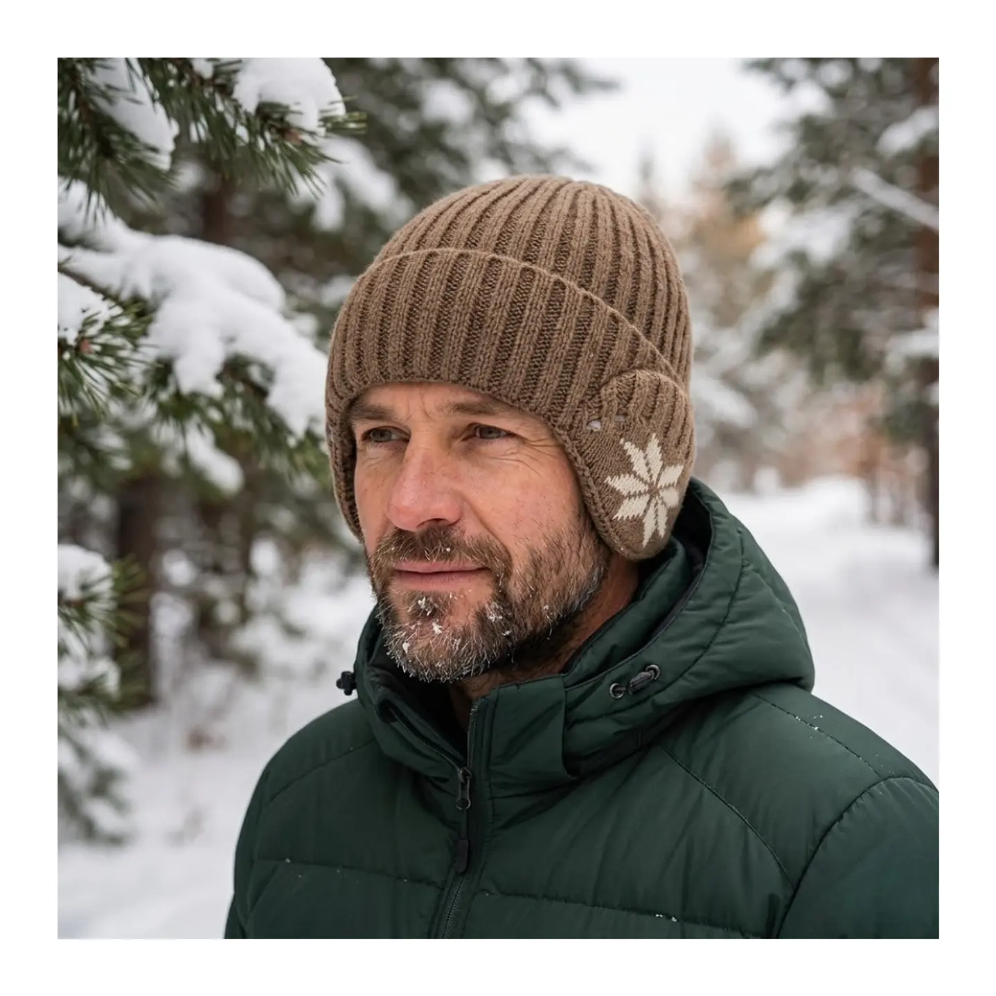 Gorro Beanie De Lana Adulto Con Cubre Orejas Unisex Surtidos 6