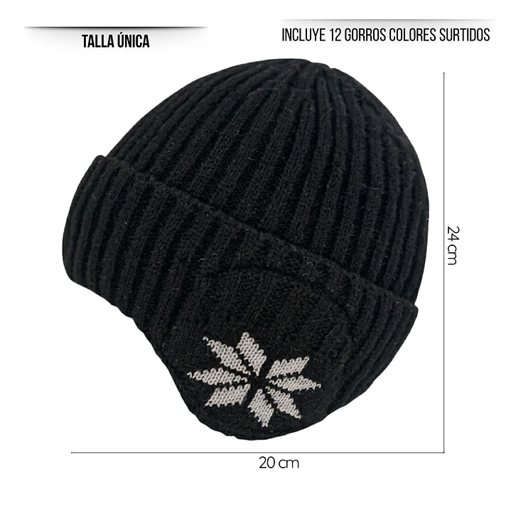 Gorro Beanie De Lana Adulto Con Cubre Orejas Unisex Surtidos- COPIA 4