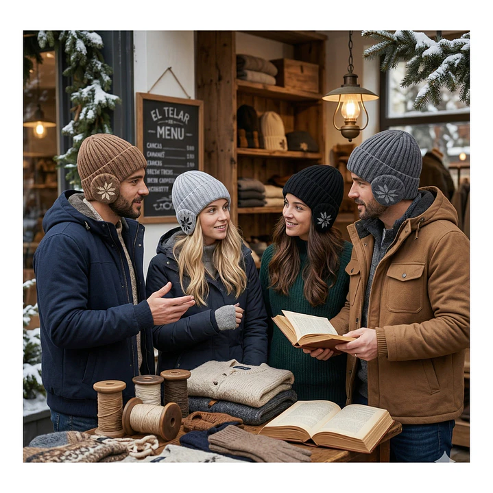 Gorro Beanie De Lana Adulto Con Cubre Orejas Unisex Surtidos- COPIA 5