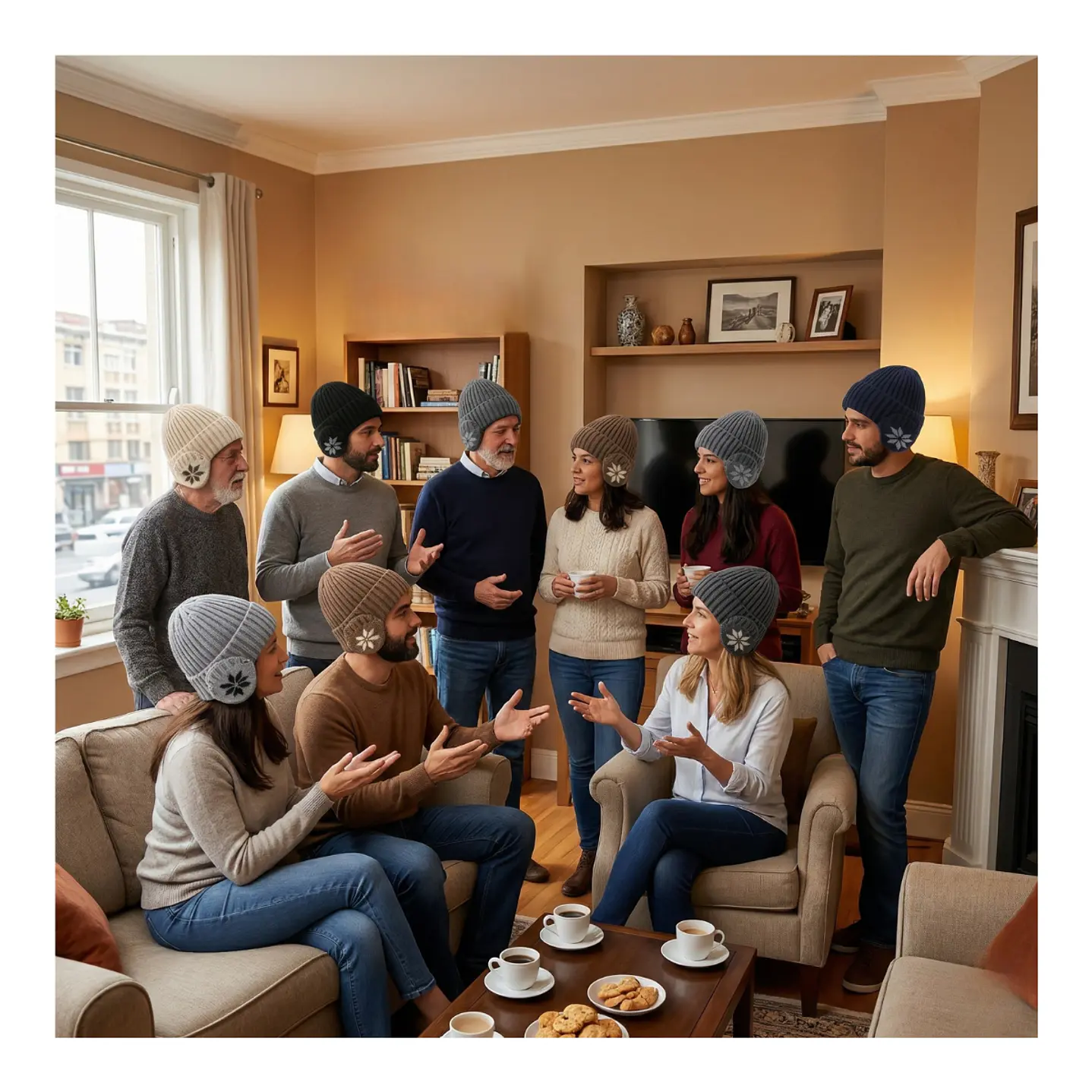 Gorro Beanie De Lana Adulto Con Cubre Orejas Unisex Surtidos- COPIA 7