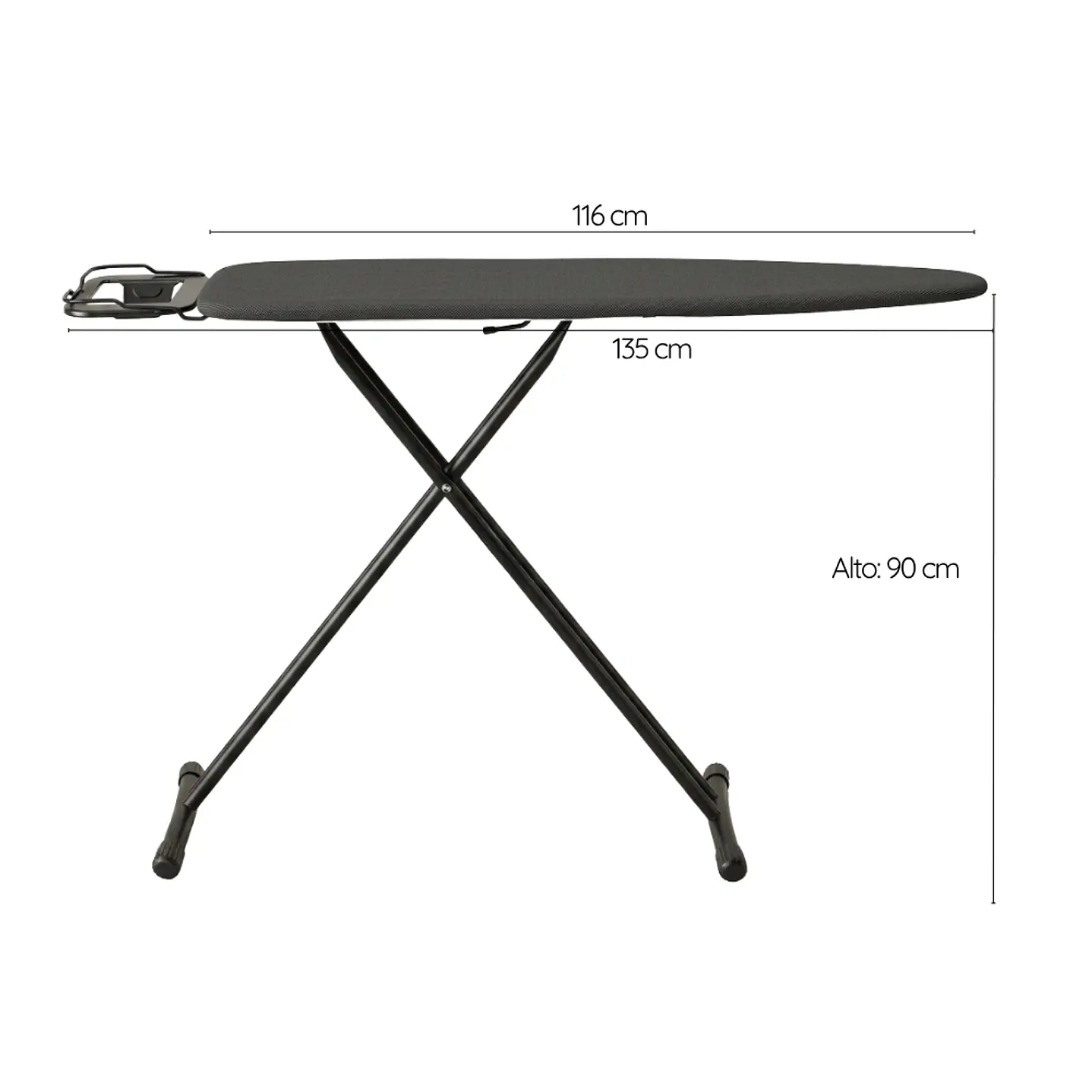 Tabla De Planchar Reforzada Plegable Premium Diseño Moderno 135x90 cm 6
