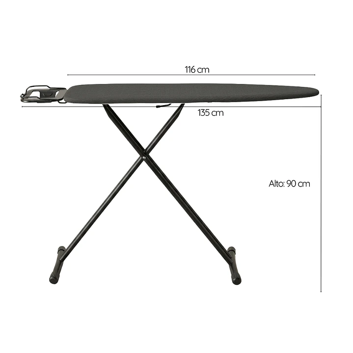 Tabla De Planchar Reforzada Plegable Premium Diseño Moderno 135x90 cm 6