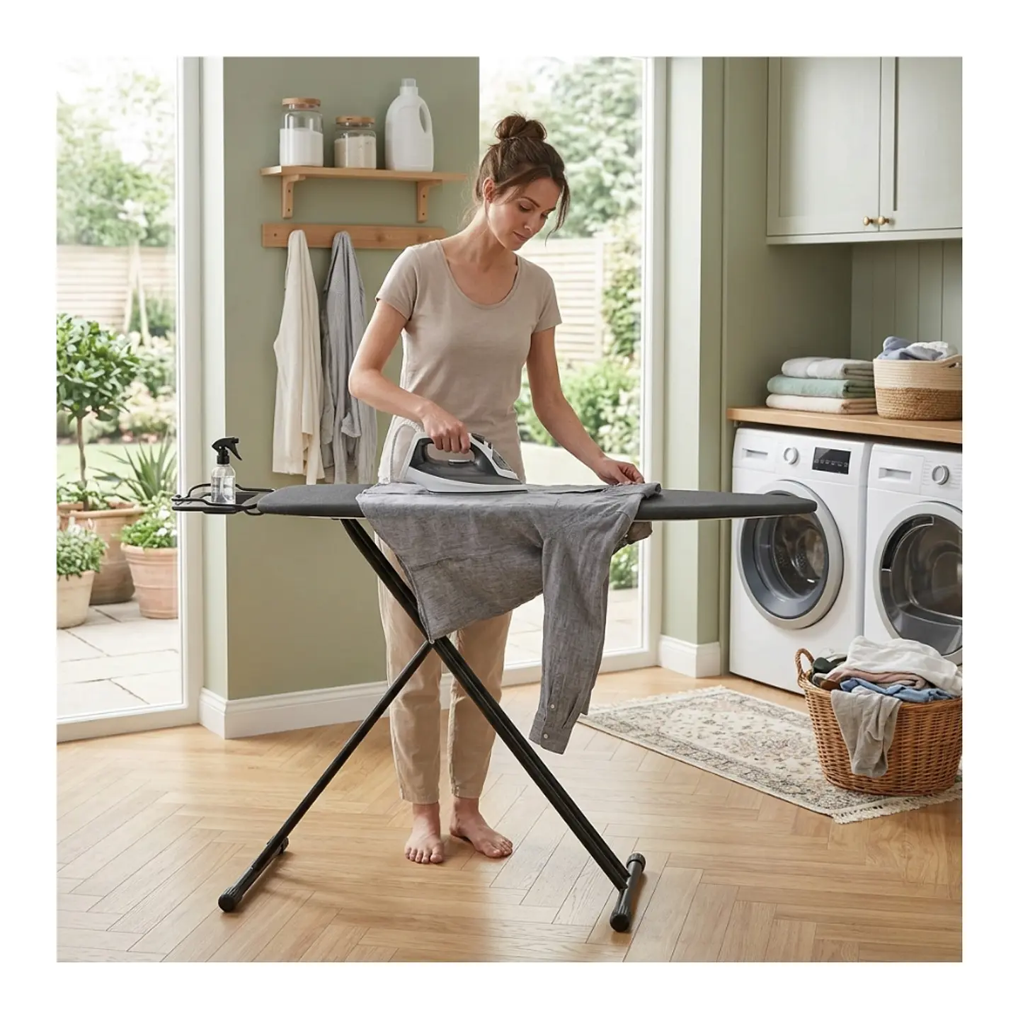 Tabla De Planchar Reforzada Plegable Premium Diseño Moderno 135x90 cm 8