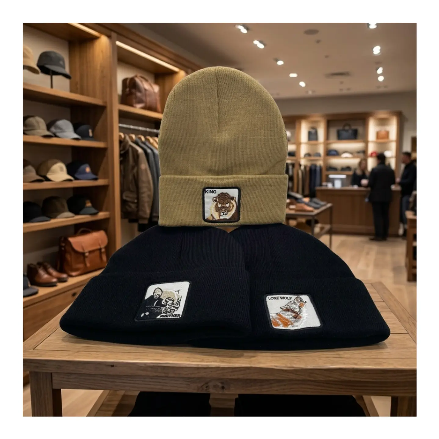 Pack de 3 Gorros Beanies Lana Animales Colores y Diseños Surtidos 13