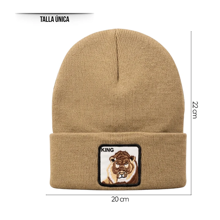 Pack de 3 Gorros Beanies Lana Animales Colores y Diseños Surtidos 12