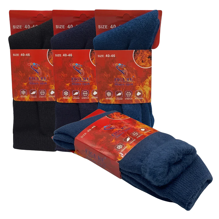 Pack 4 Calcetines Termicos Polar Gruesos Terciopelo Suaves 2