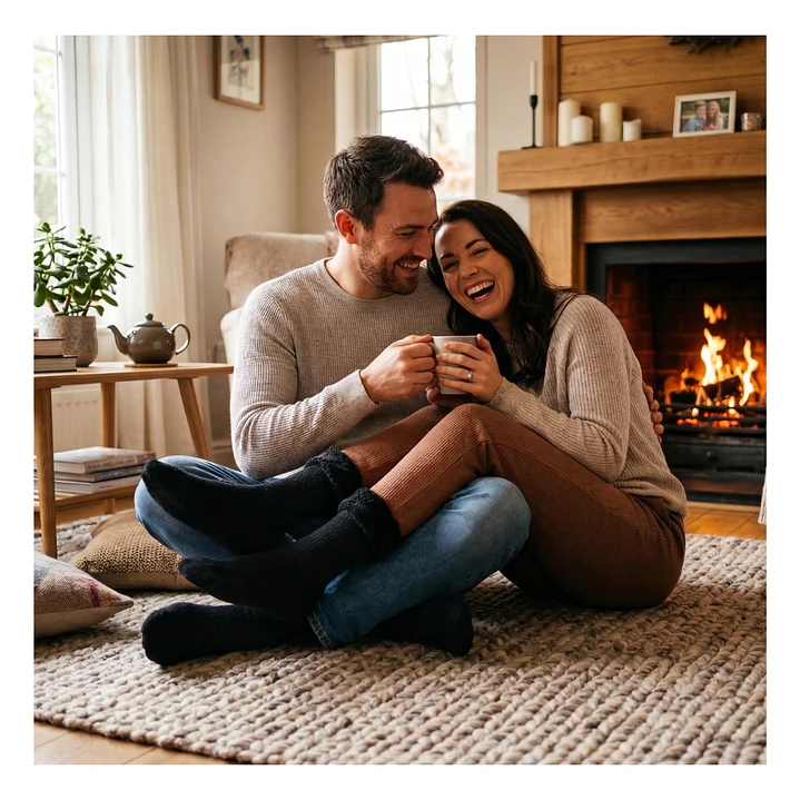 Pack 4 Calcetines Termicos Polar Gruesos Terciopelo Suaves 1