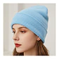 Gorro Tendencia Beanie Lana Adulto Con Doblez Azul Otoño/Invierno - Miniatura 6