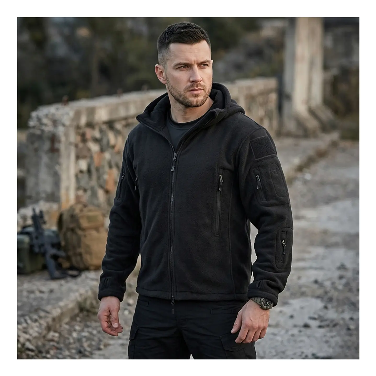 Polar Chaqueta Polerón Micropolar Táctico Invierno 1