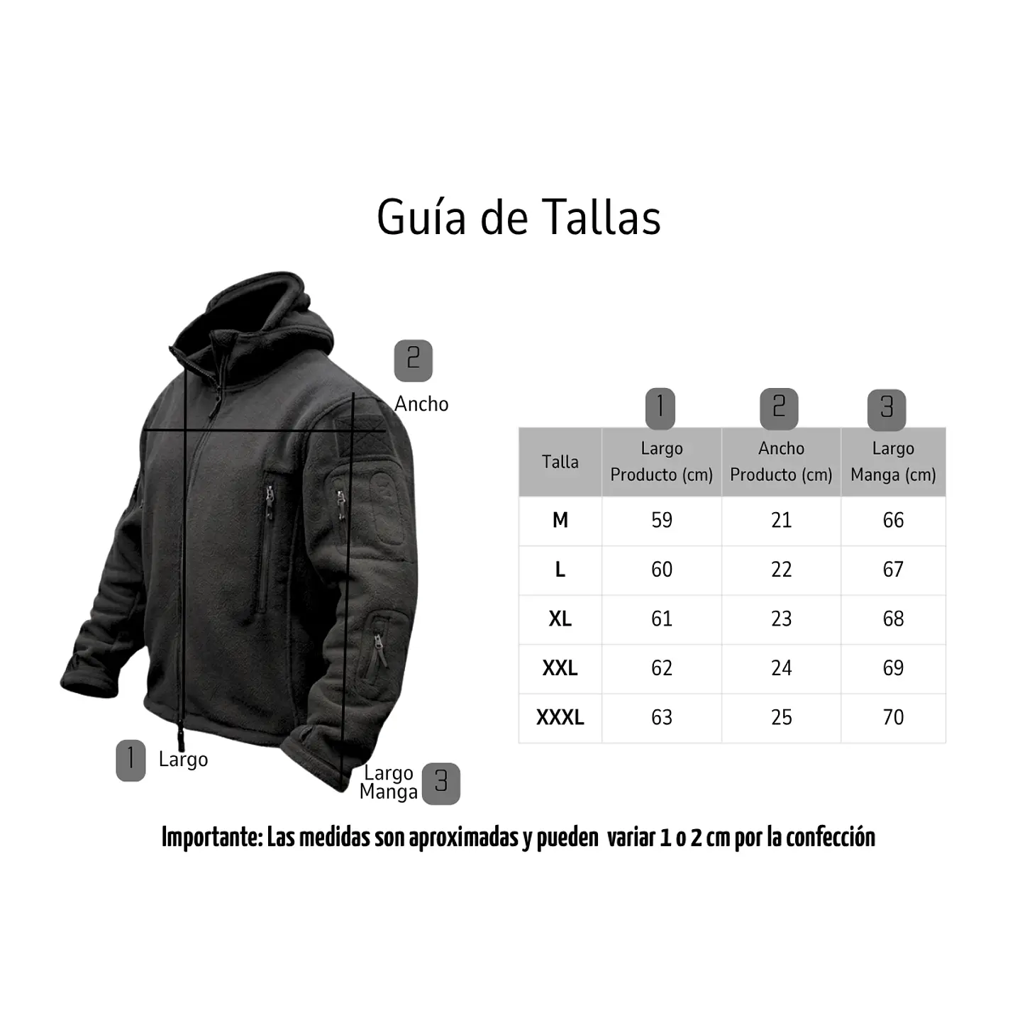 Polar Chaqueta Polerón Micropolar Táctico Invierno 4