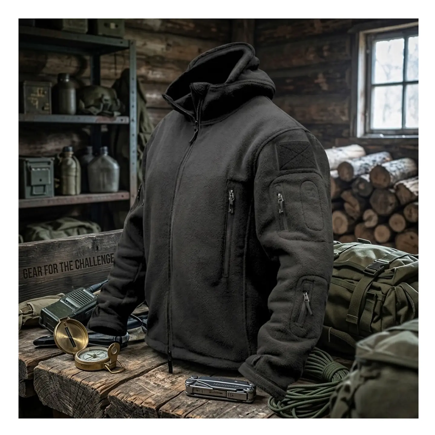 Polar Chaqueta Polerón Micropolar Táctico Invierno 6