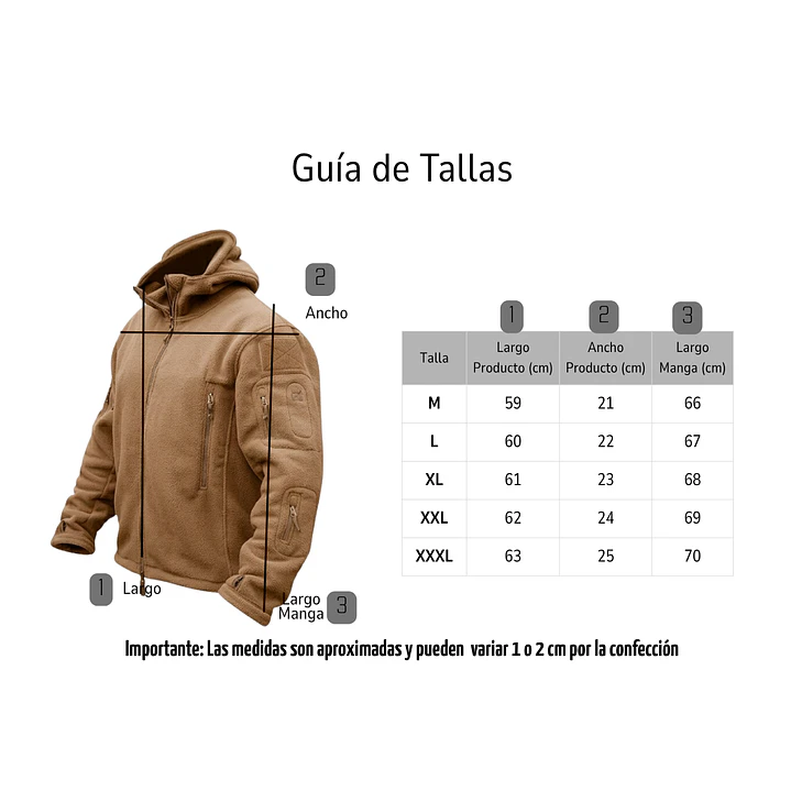 Polar Chaqueta Polerón Micropolar Táctico Invierno 10