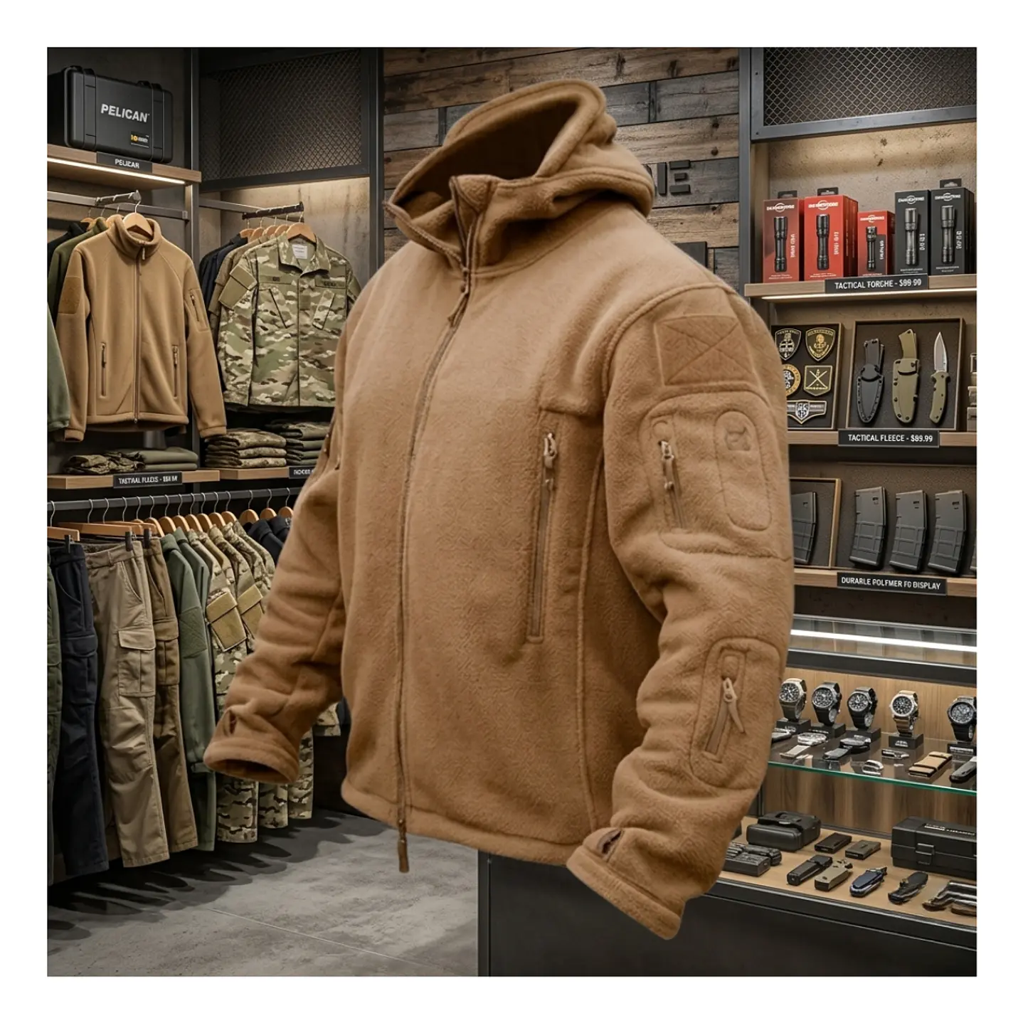 Polar Chaqueta Polerón Micropolar Táctico Invierno 12