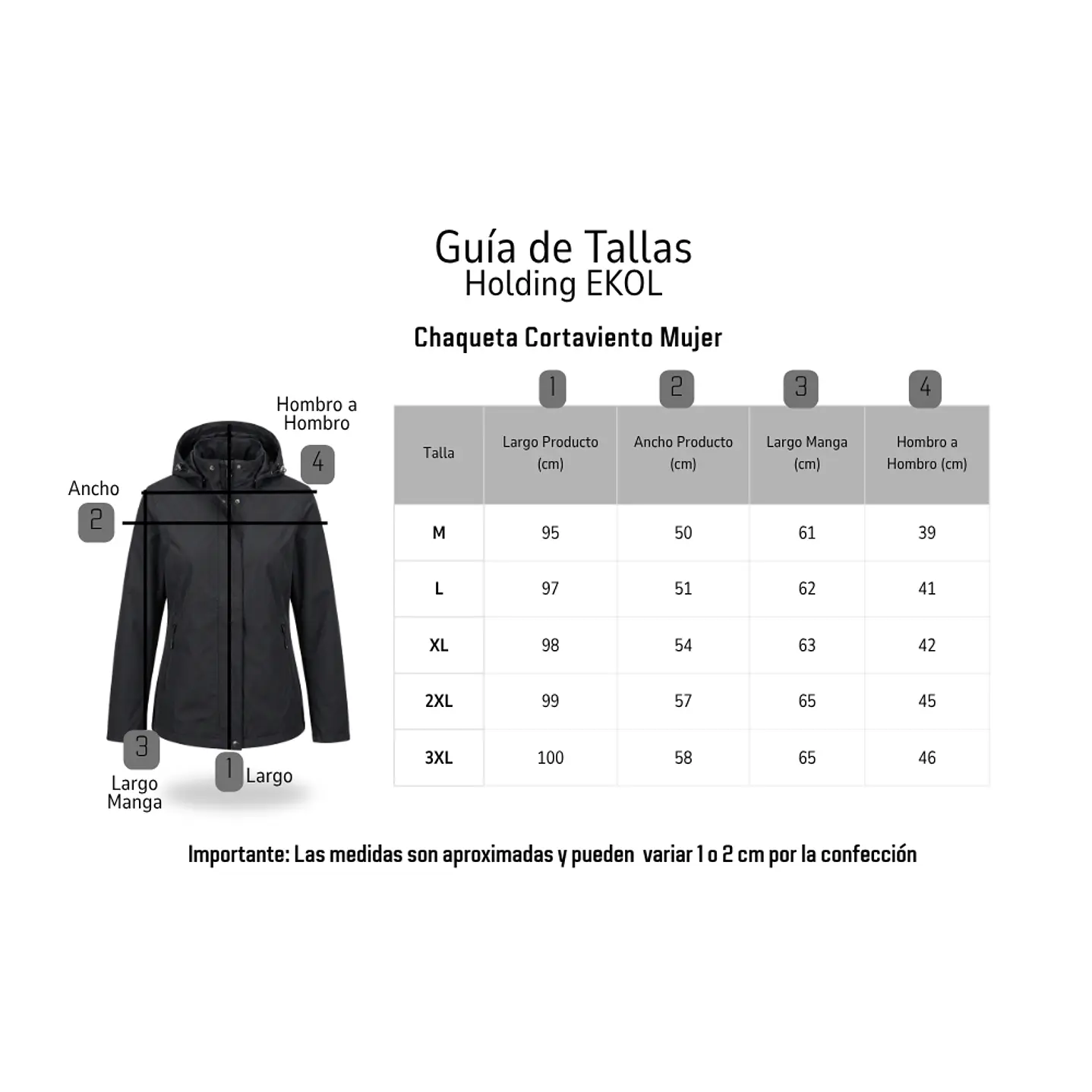 Chaqueta Cortaviento Mujer con Capucha Ajustable y Cuello Alto 7