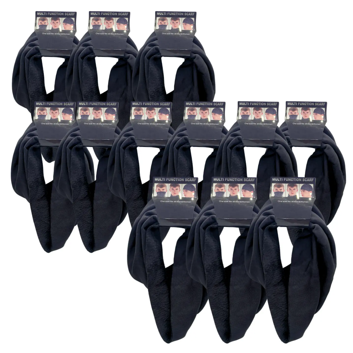 Pack 12 Cuellos Bandanas  Multifuncionales Micropolar  2