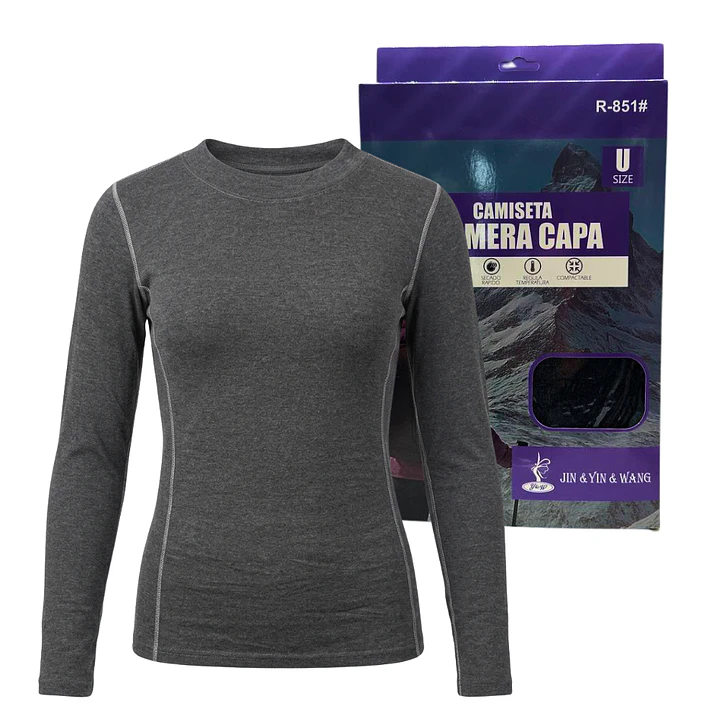 Camiseta Térmica Primera Capa Mujer Invierno Talla Única 11