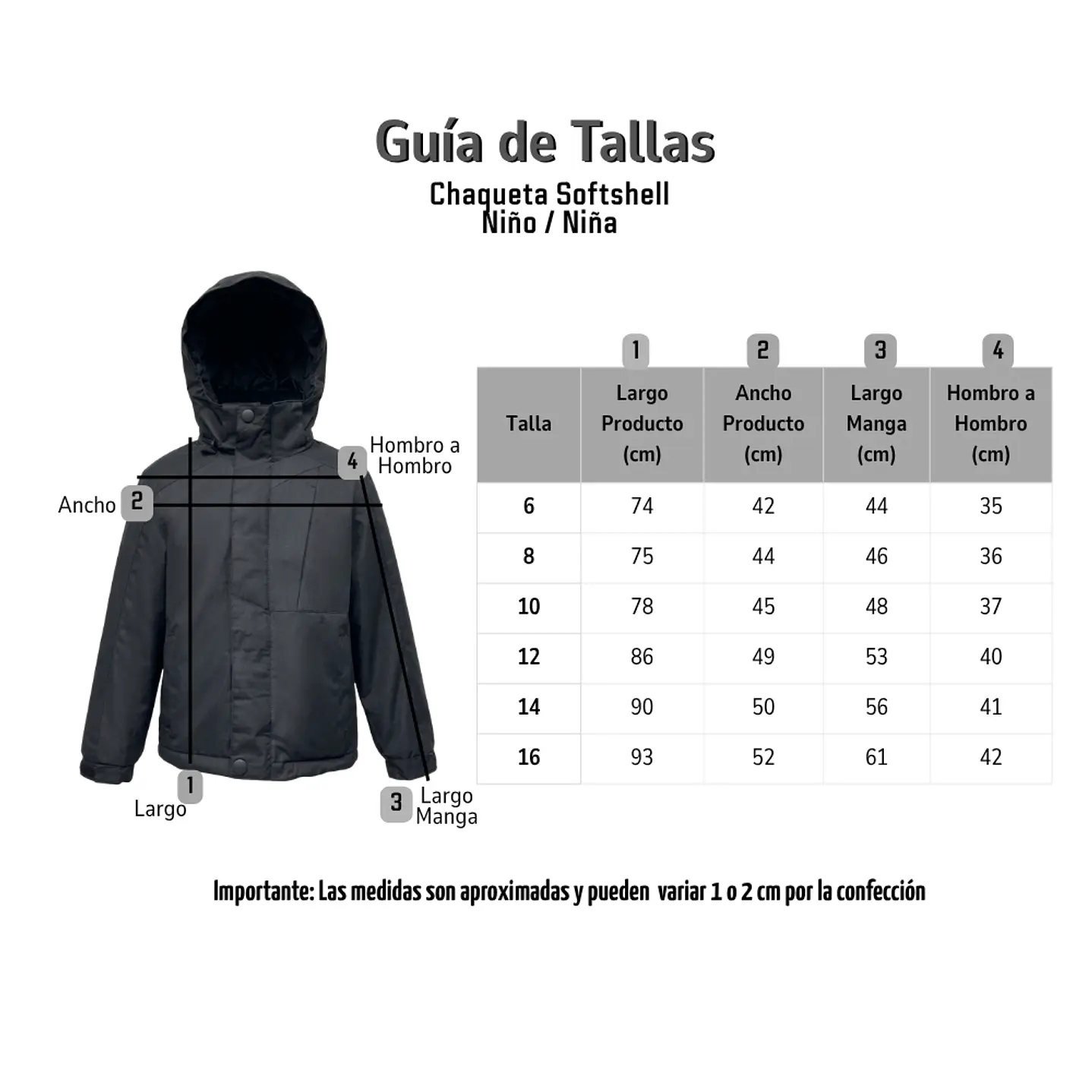 Chaqueta Térmica Softshell para Niños Impermeable y Cortavientos 6
