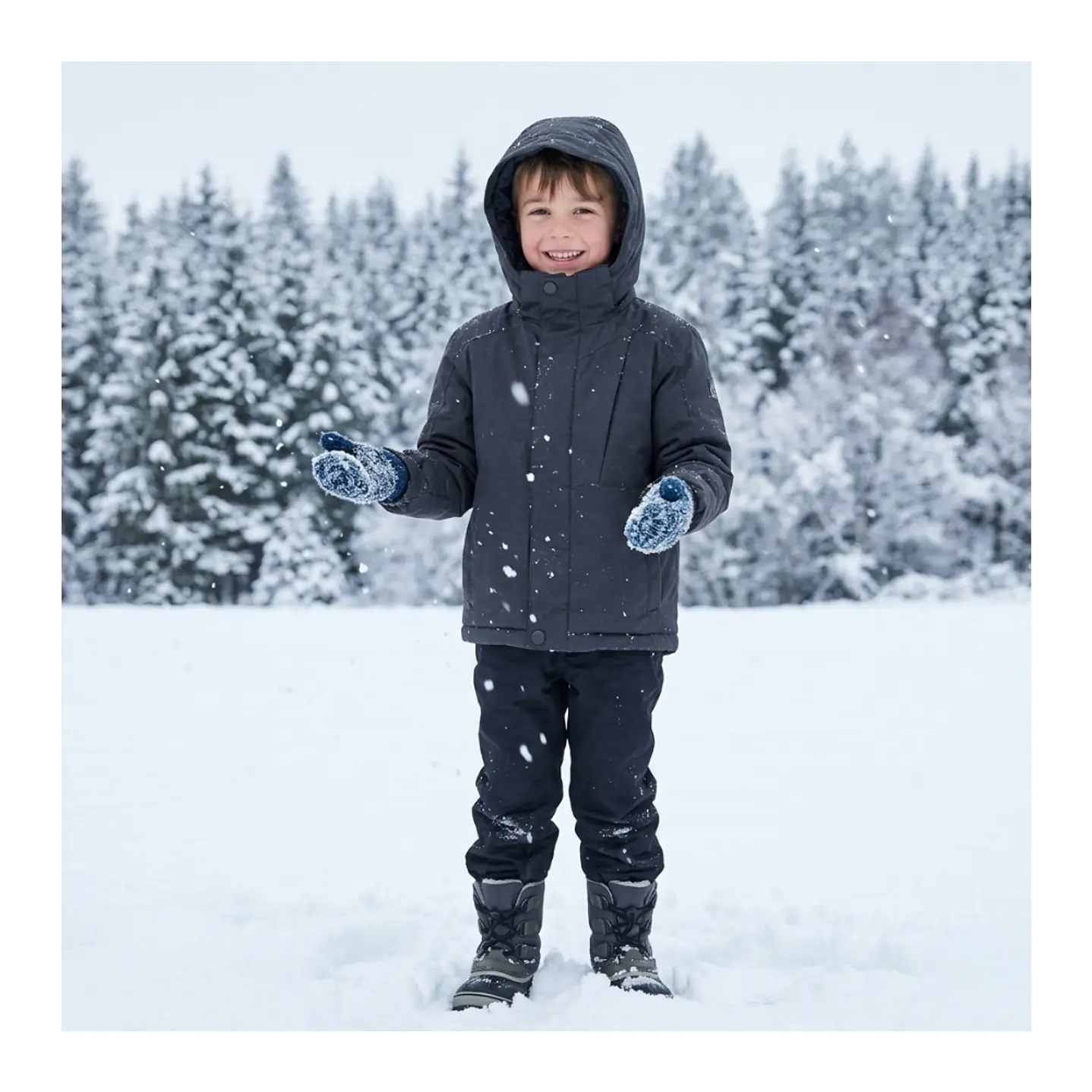 Chaqueta Térmica Softshell para Niños Impermeable y Cortavientos 7