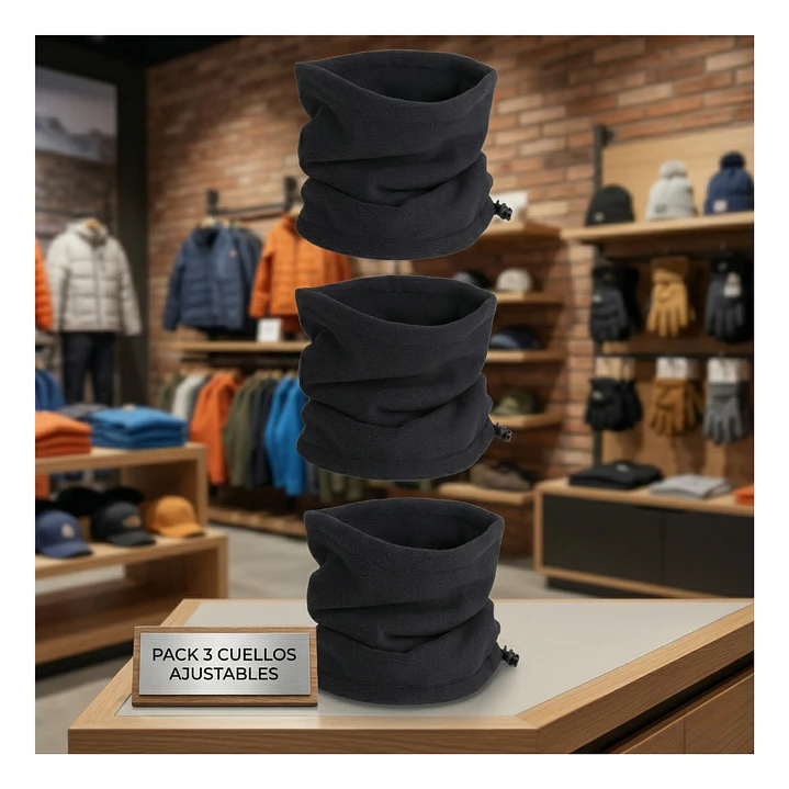 Pack 3 Cuellos Polar Suaves Calentadores Cómodos Unisex 1
