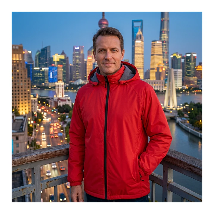 Chaqueta Softshell Con Forro De Polar Impermeable Roja Cuello Desmontable 8