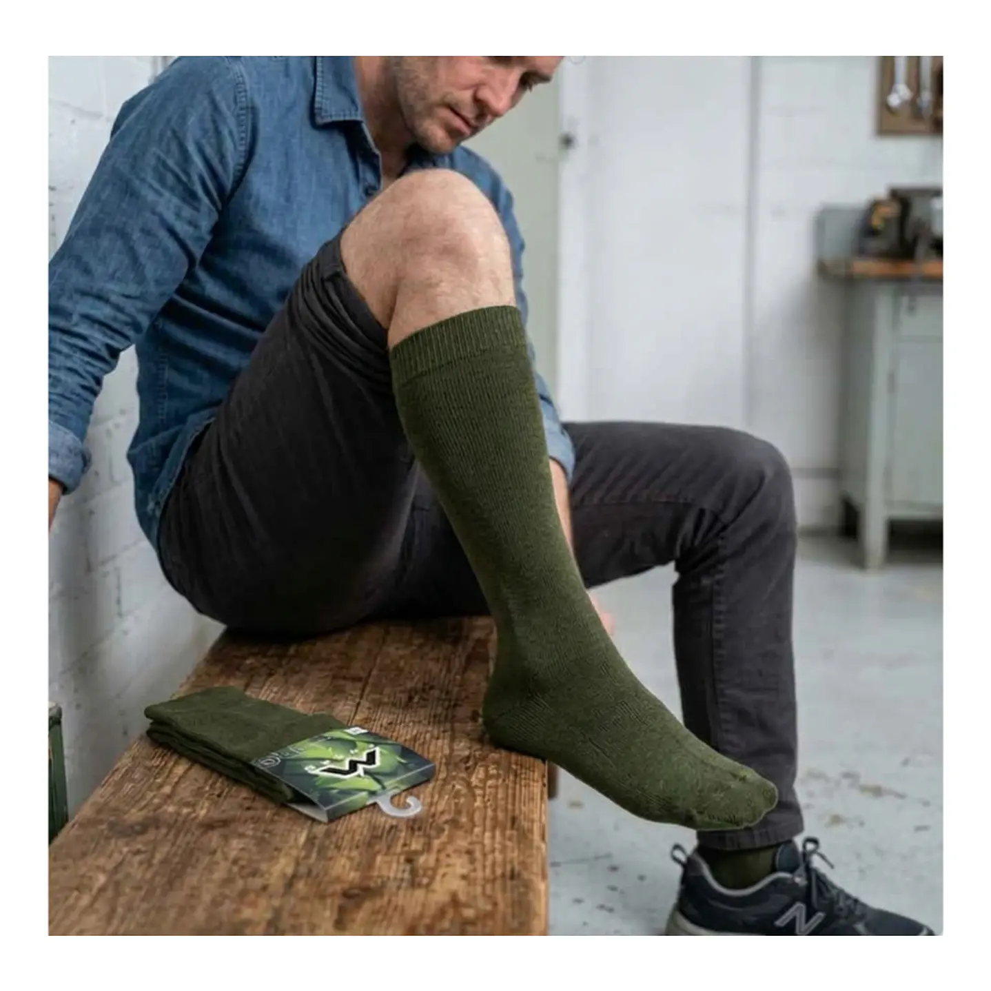 Par Calcetines Bambú Lisos Unicolor Talla Única 6