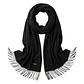 Bufanda de Cashmere Suave de Invierno con Flecos - Miniatura 2