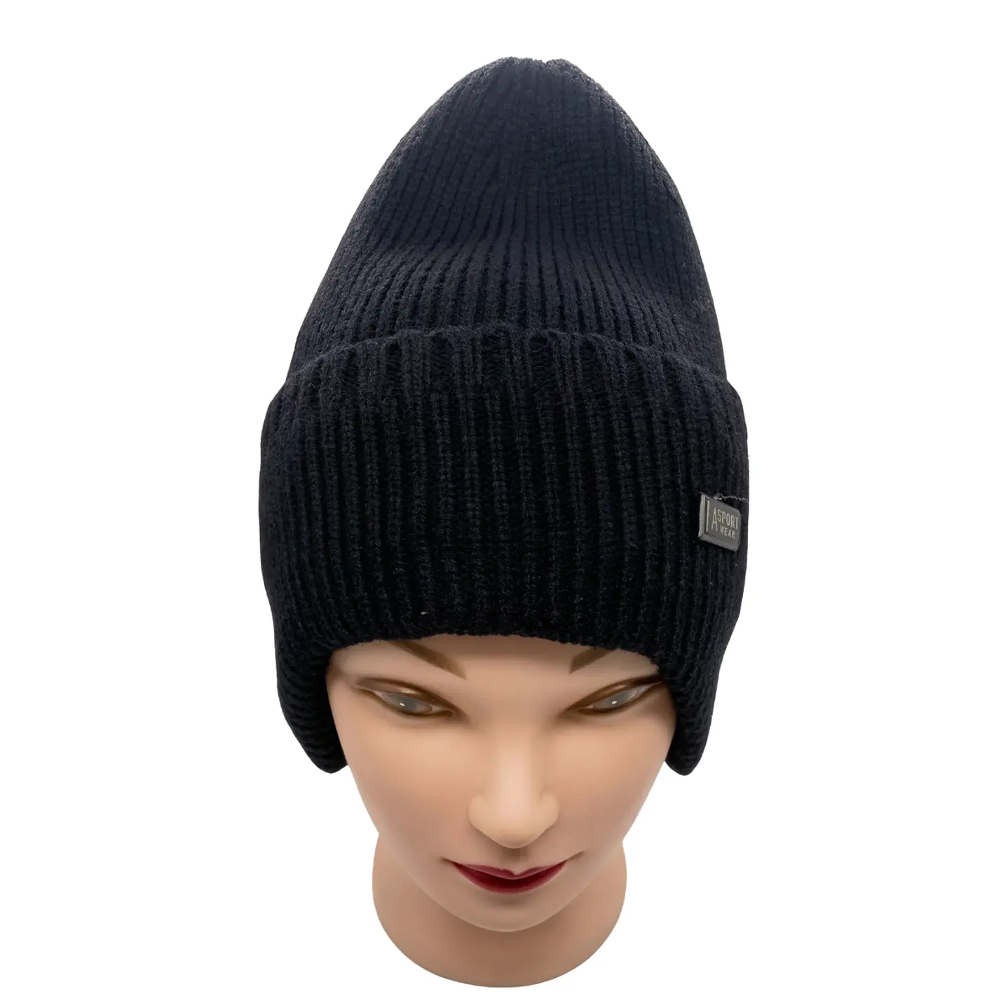 Gorro Beanie De Lana Adulto Con Cubre Orejas Unisex Negro 2