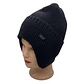 Gorro Beanie De Lana Adulto Con Cubre Orejas Unisex Negro - Miniatura 3
