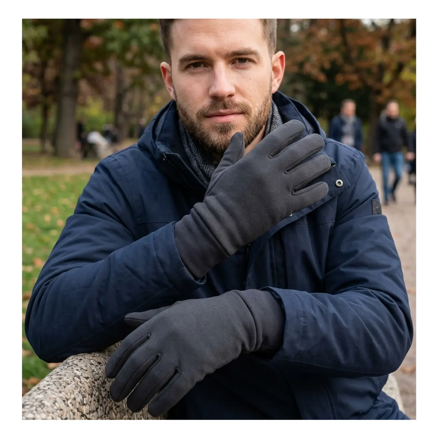 Guantes Térmicos De Polar Con Refuerzo Antideslizante En Palma 1