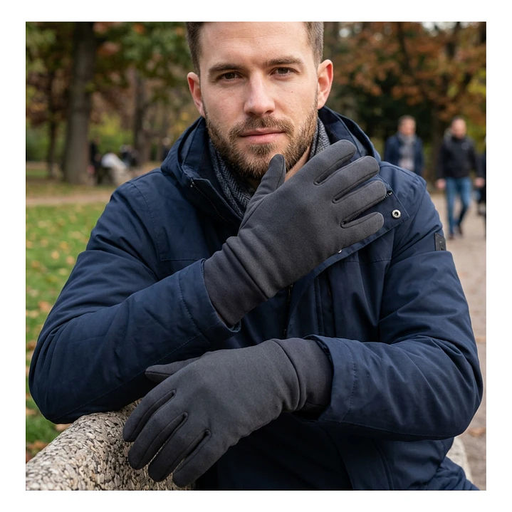 Guantes Térmicos De Polar Con Refuerzo Antideslizante En Palma 1
