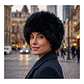 Gorro Peludo Tipo Cosaco para Mujer – Accesorio de Invierno Elegante - Miniatura 8