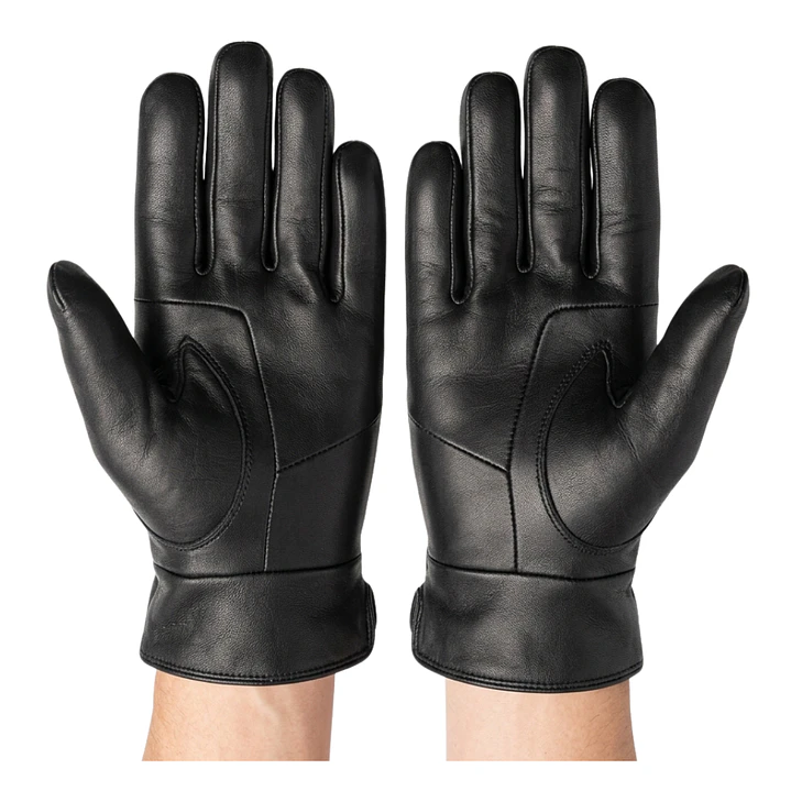 Guantes De Cuero Con Ajuste De Botón Y Elástico Clásicos Elegantes Para Hombre Invierno 4