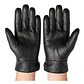 Guantes De Cuero Con Ajuste De Botón Y Elástico Clásicos Elegantes Para Hombre Invierno - Miniatura 4