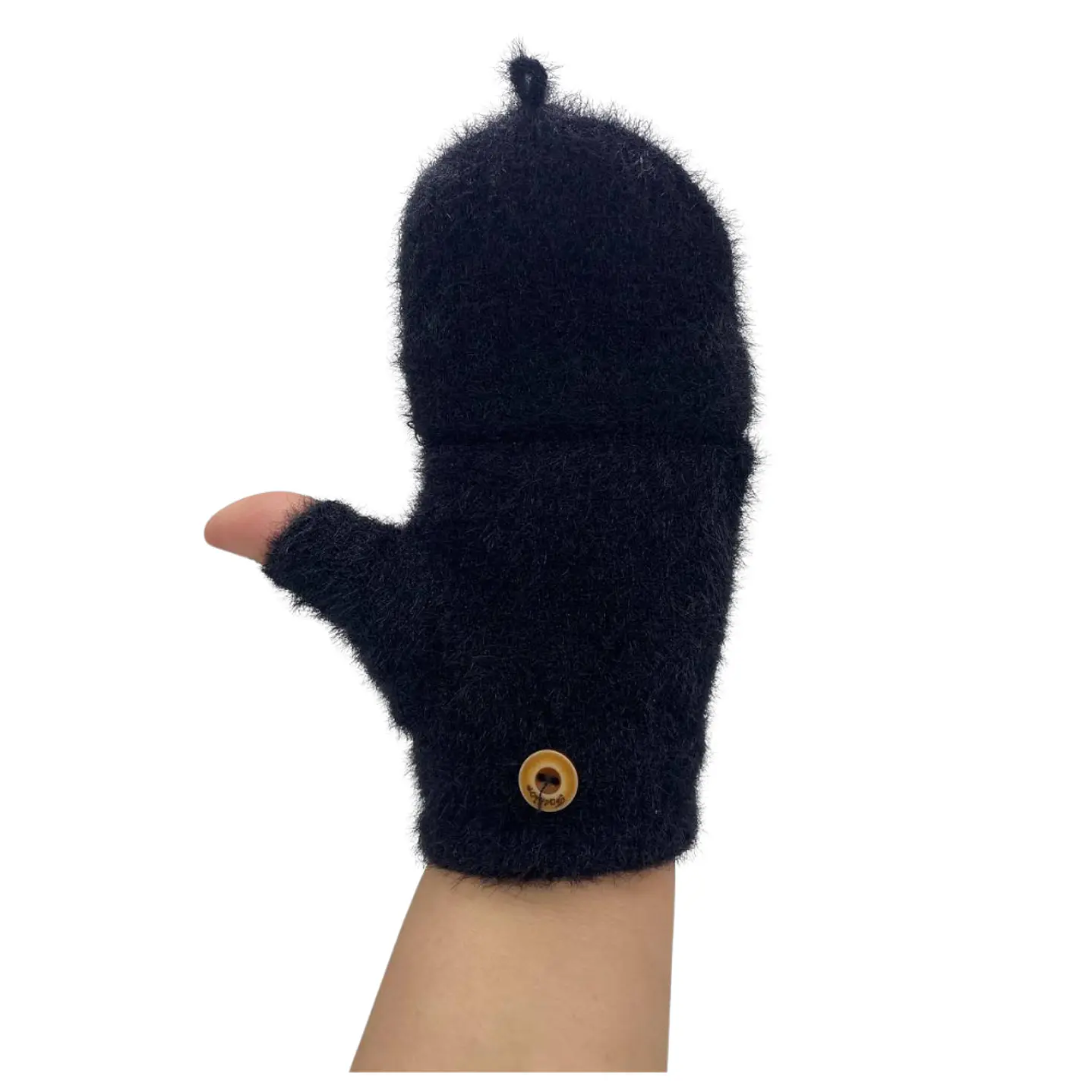 Guantes Híbridos Invierno Térmico Con Botón Sujeción 3