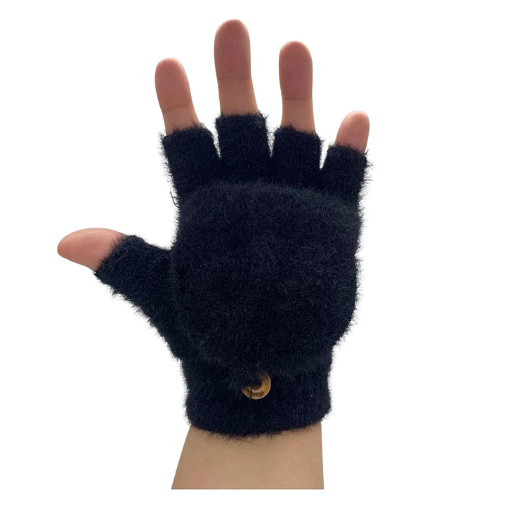 Pack 3 Guantes Híbridos Invierno Térmico Con Botón Sujeción 3