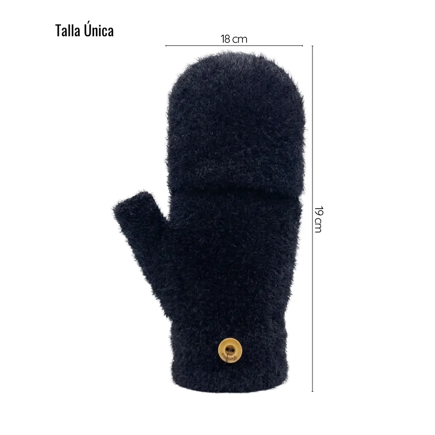 Pack 3 Guantes Híbridos Invierno Térmico Con Botón Sujeción 7