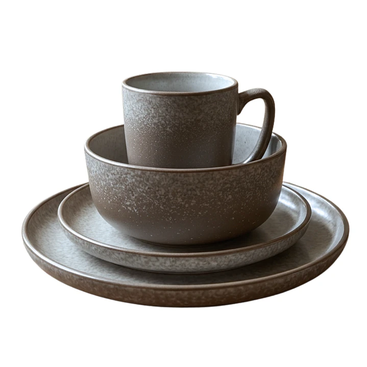 Set De Vajilla Completo 16 Piezas Stoneware Diseño Orgánico 3